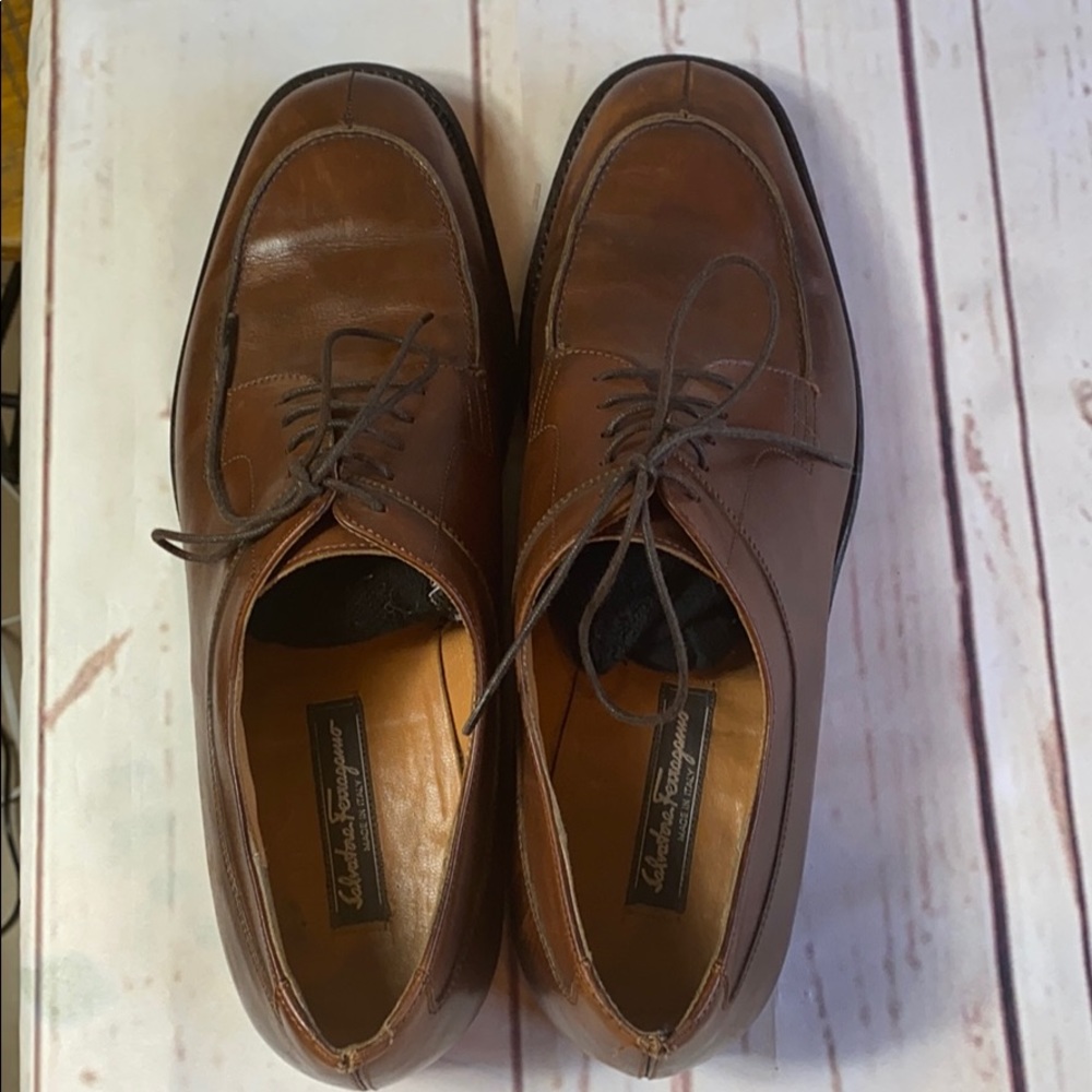 SALVATORE FERRAGAMO Mens brown Oxford - Picture 7 of 11